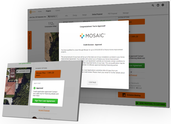 OpenSolar & Mosaic Integrated Solar Financing Solutions